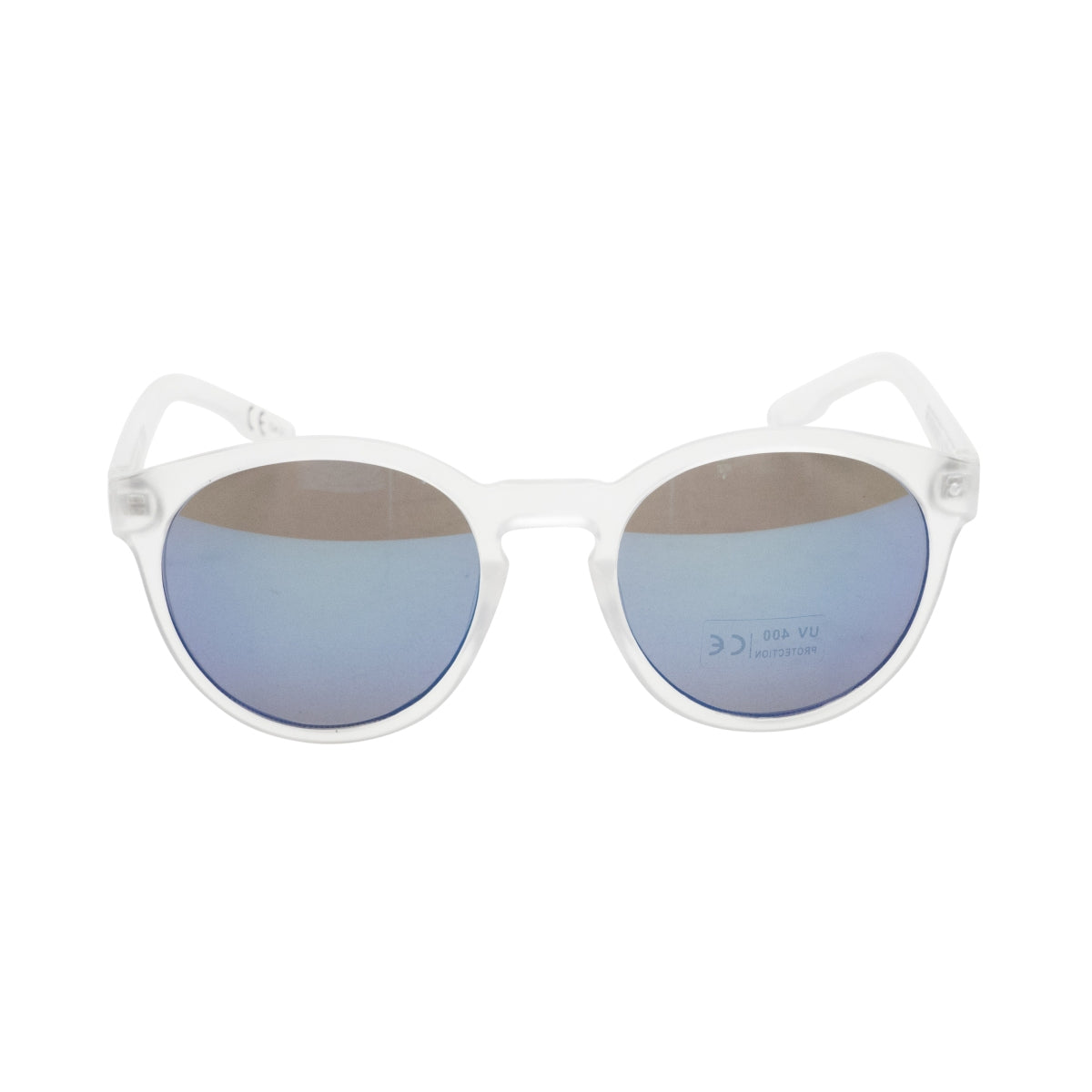 1x Moet Chandon Champagner Sonnenbrille Weiss Blaues Glas Damen