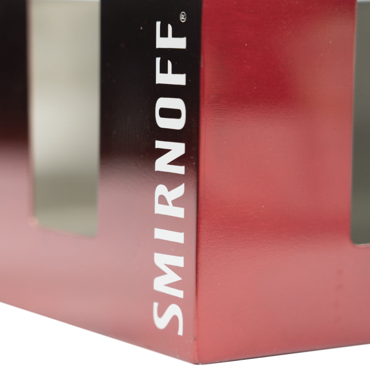 1x Smirnoff Vodka Barcaddy Metall rot – Ansicht 4