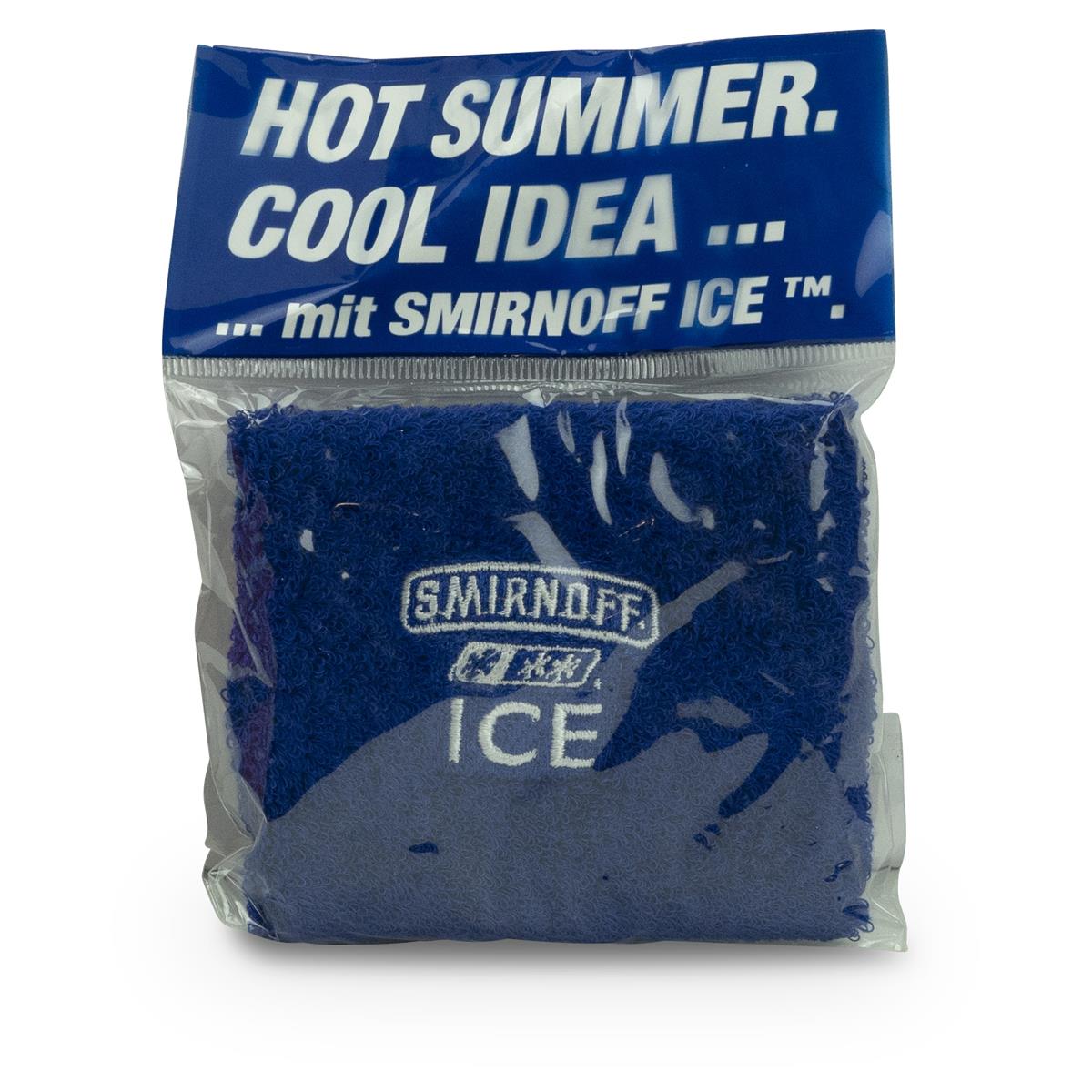 1x Smirnoff Vodka Schweißband blau – Ansicht 2