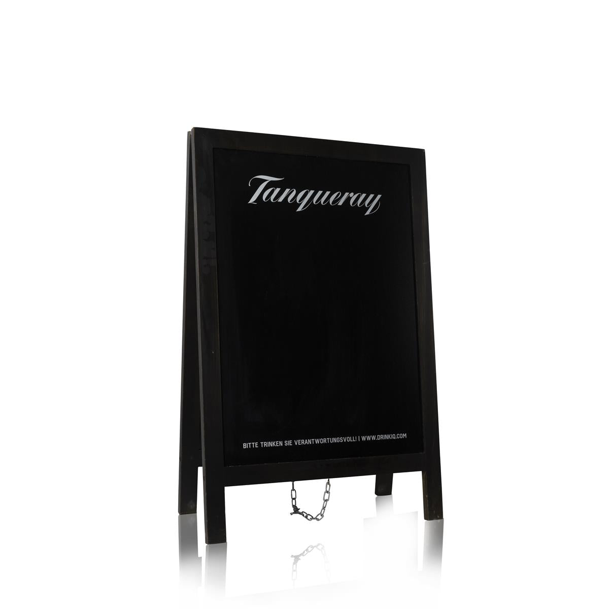 1x Tanqueray Gin Kreidetafel schwarz Aufklappbar 55 x 85 x 5