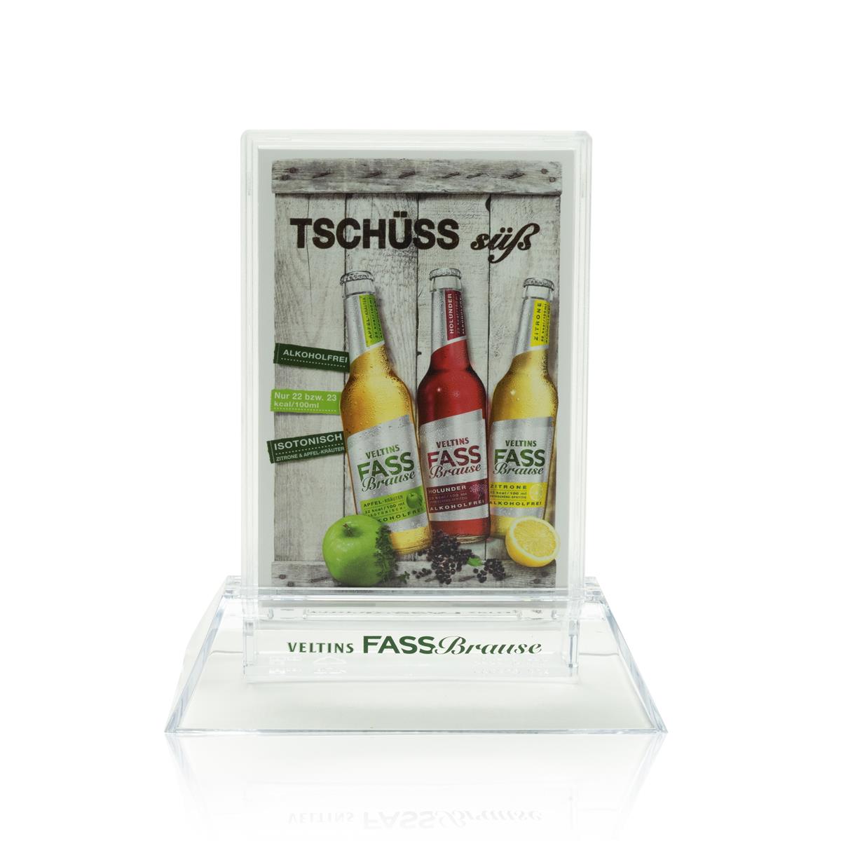 1x Veltins Bier Tischaufsteller Fassbrause + Reserviert Halter – Ansicht 2