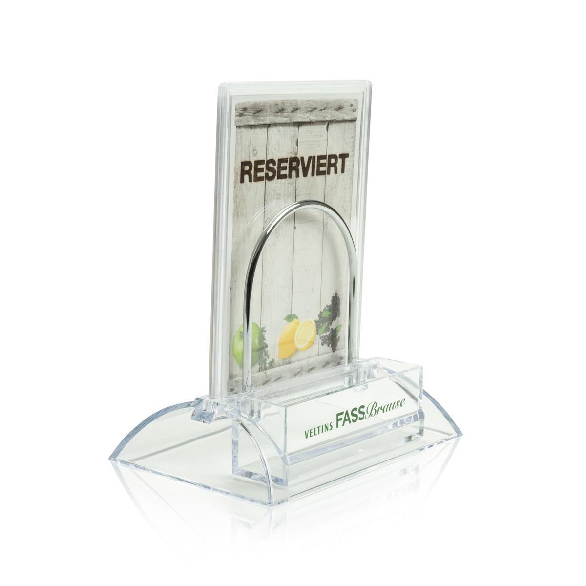 1x Veltins Bier Tischaufsteller Fassbrause + Reserviert Halter – Ansicht 3