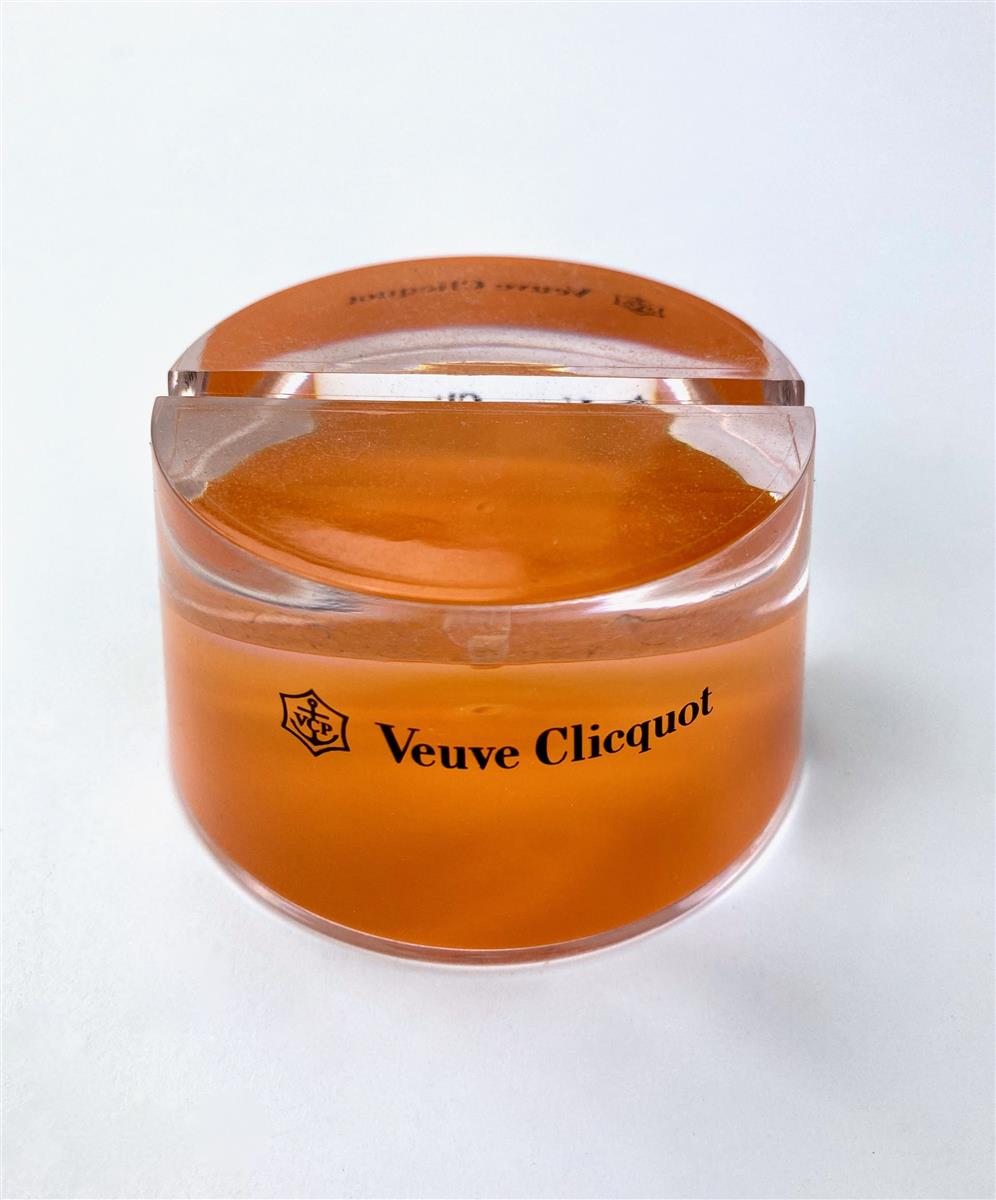 1x Veuve Clicquot Champagner Tischaufsteller orange