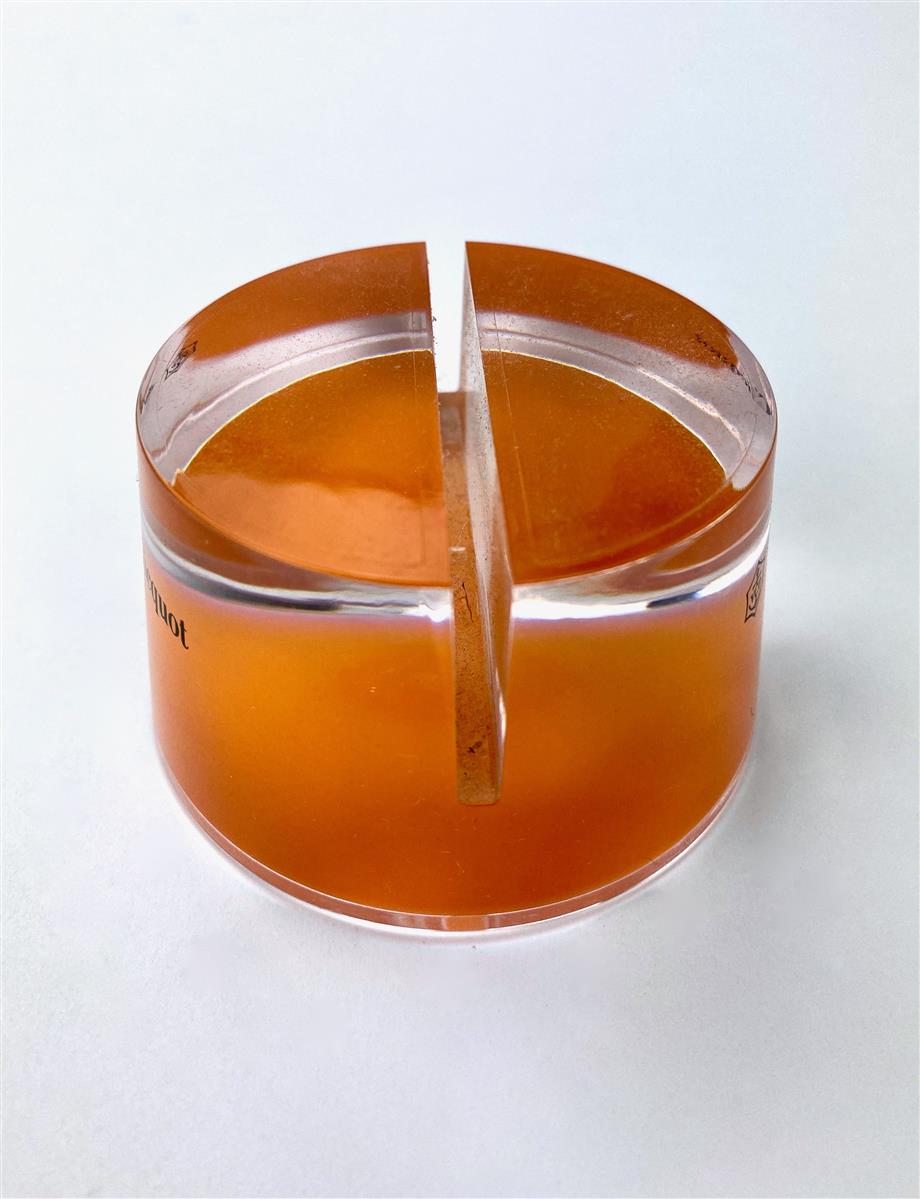 1x Veuve Clicquot Champagner Tischaufsteller orange – Ansicht 3
