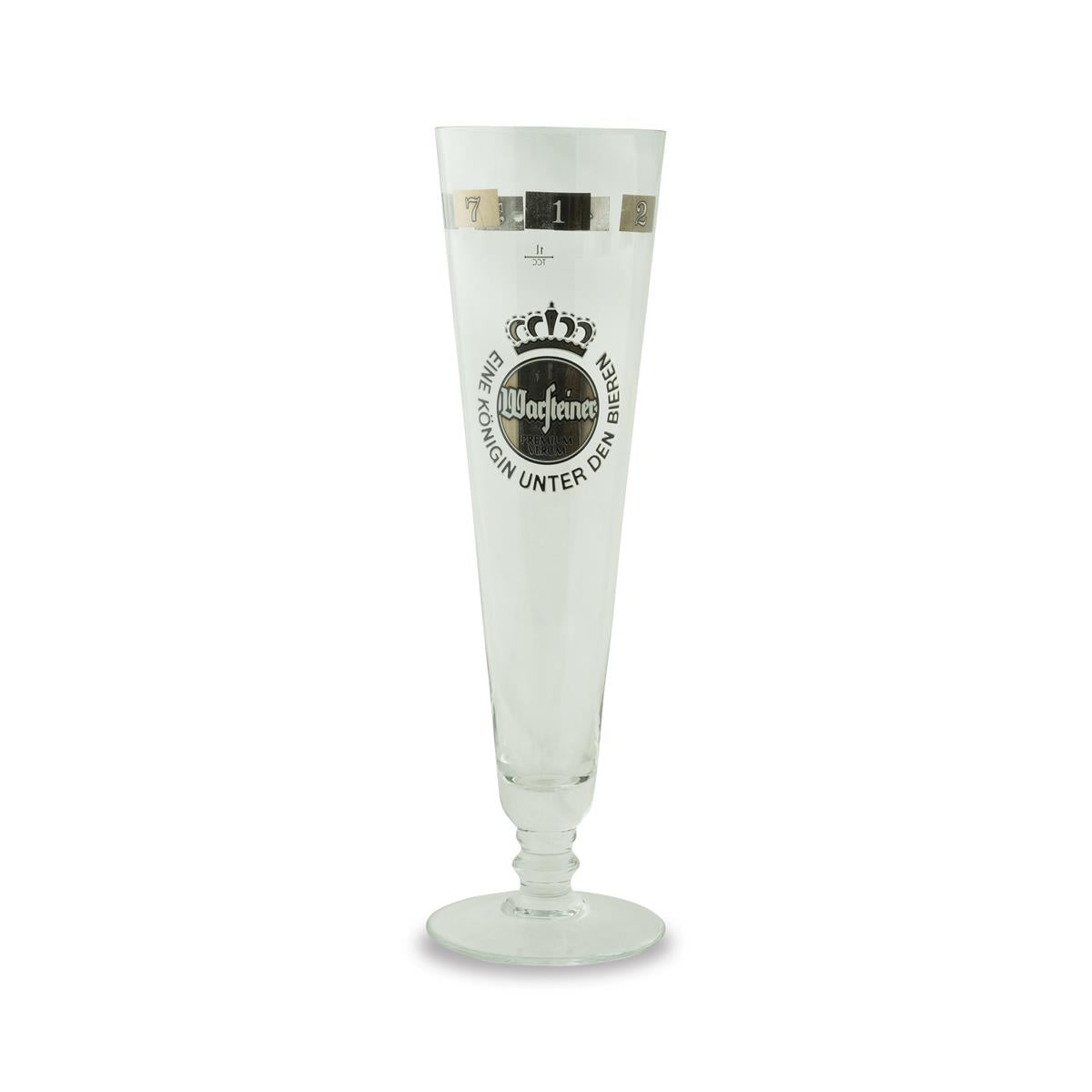 1x Warsteiner Bier Glas 1l Tulpe Freundschaftsglas