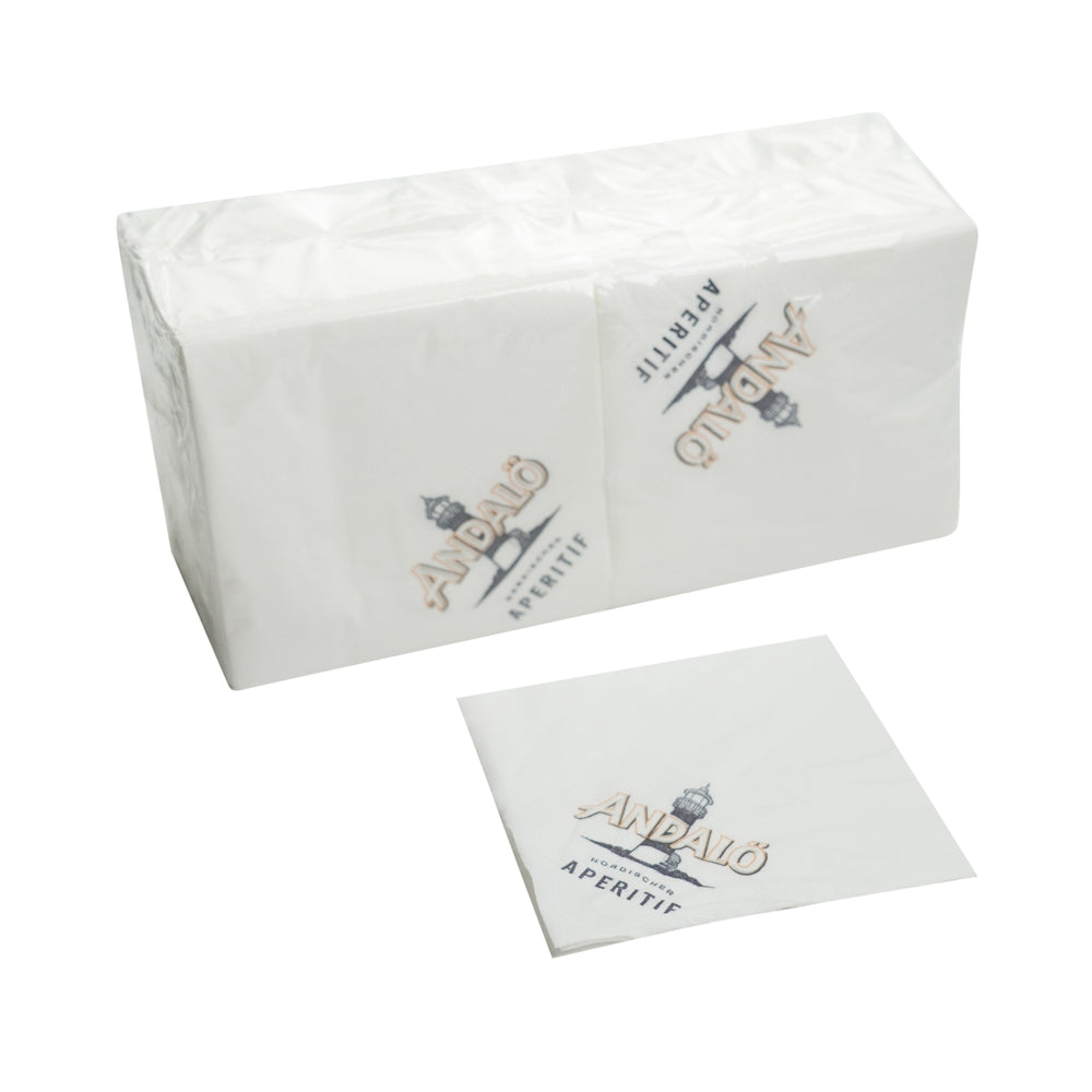 250 Andalö Servietten Napkins Untersetzer 12x12cm Gastro Tropfschutz Gläser