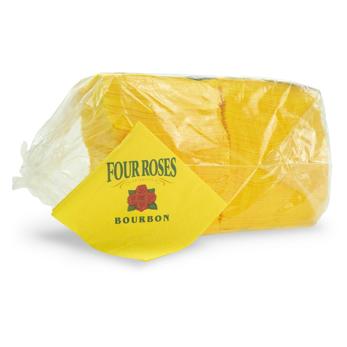 250x Four Roses Whiskey Servietten gelb – Ansicht 2