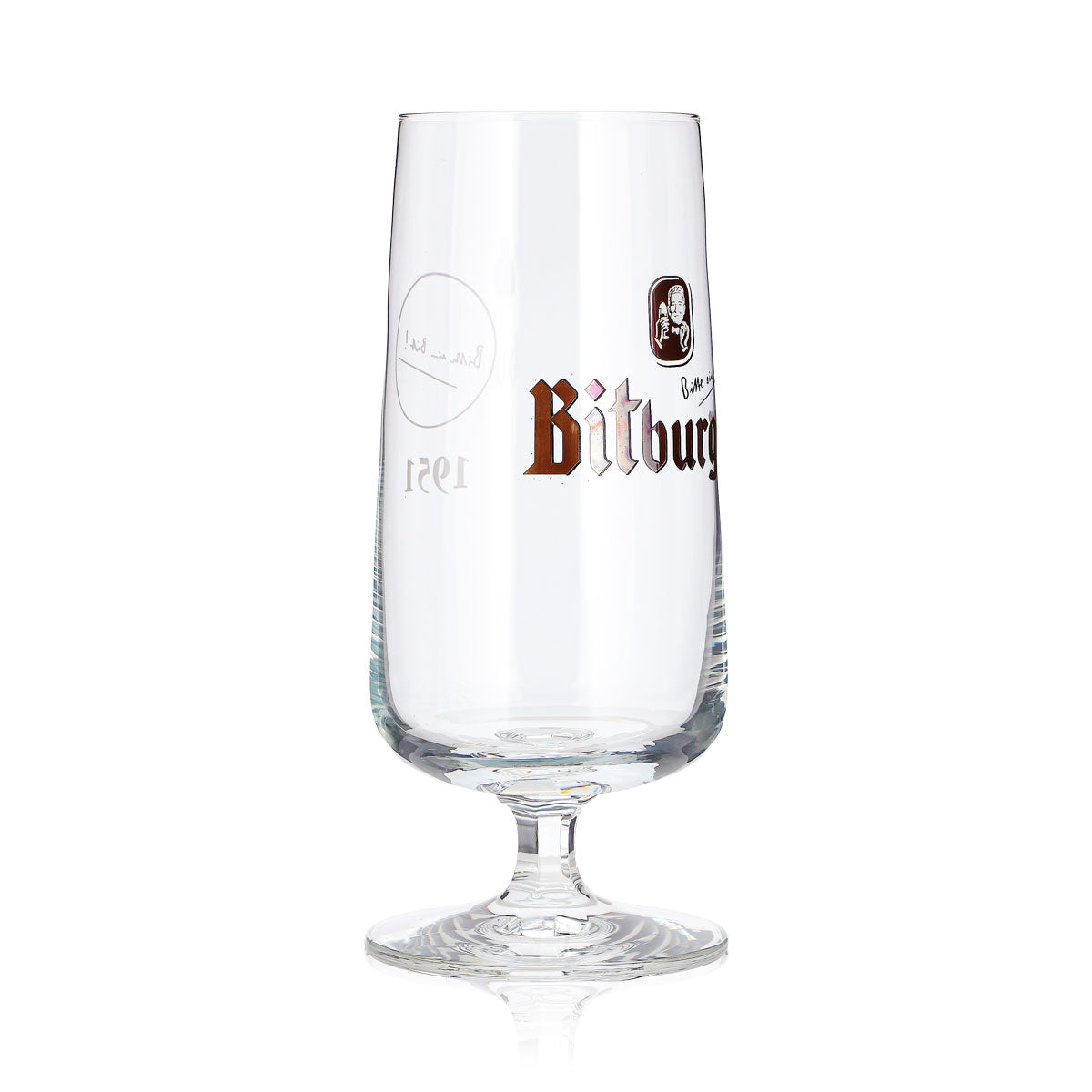 2x Bitburger Bier Glas 0,37l Pokal Sammeledition Historie-Pokal 1951 – Ansicht 4