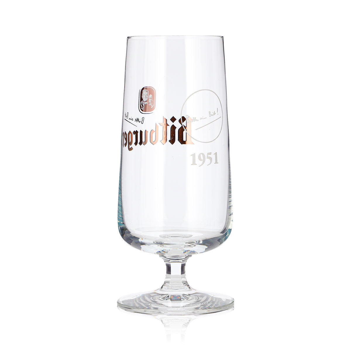 2x Bitburger Bier Glas 0,37l Pokal Sammeledition Historie-Pokal 1951 – Ansicht 5