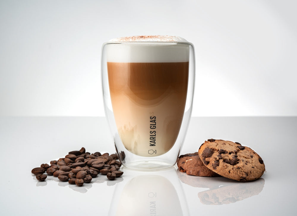 2x Doppelwandige Gläser Thermo Glas 0,35l Latte Macchiato hochwertig Kaffee