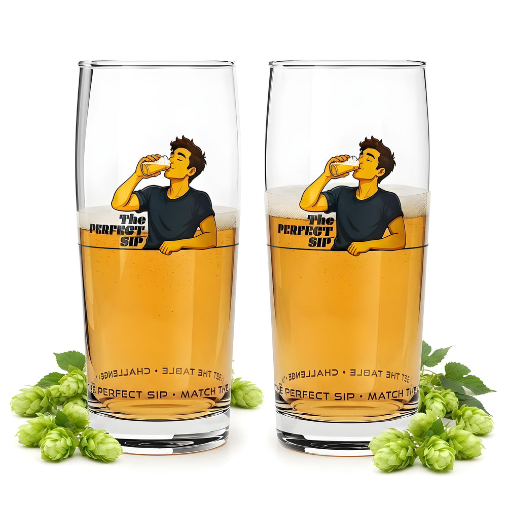 2x Sipply Bierglas SETTING THE TABLE The Perfect SIP 0,5l