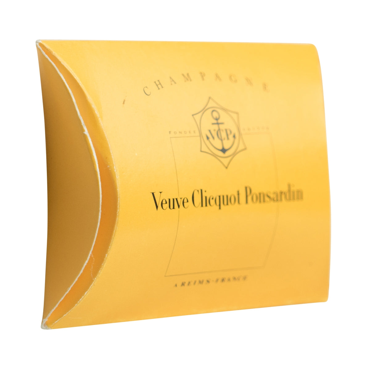 2x Veuve Clicquot Champagner Manschettenknöpfe Quadratisch orange Silber Metall – Ansicht 3