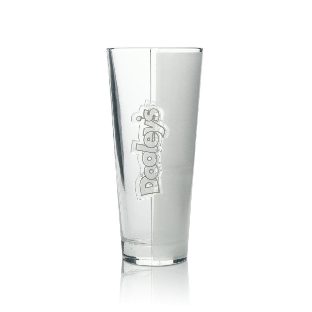 3x Dooley's Likör Glas Longdrink Kontur Matt Transparent – Ansicht 2