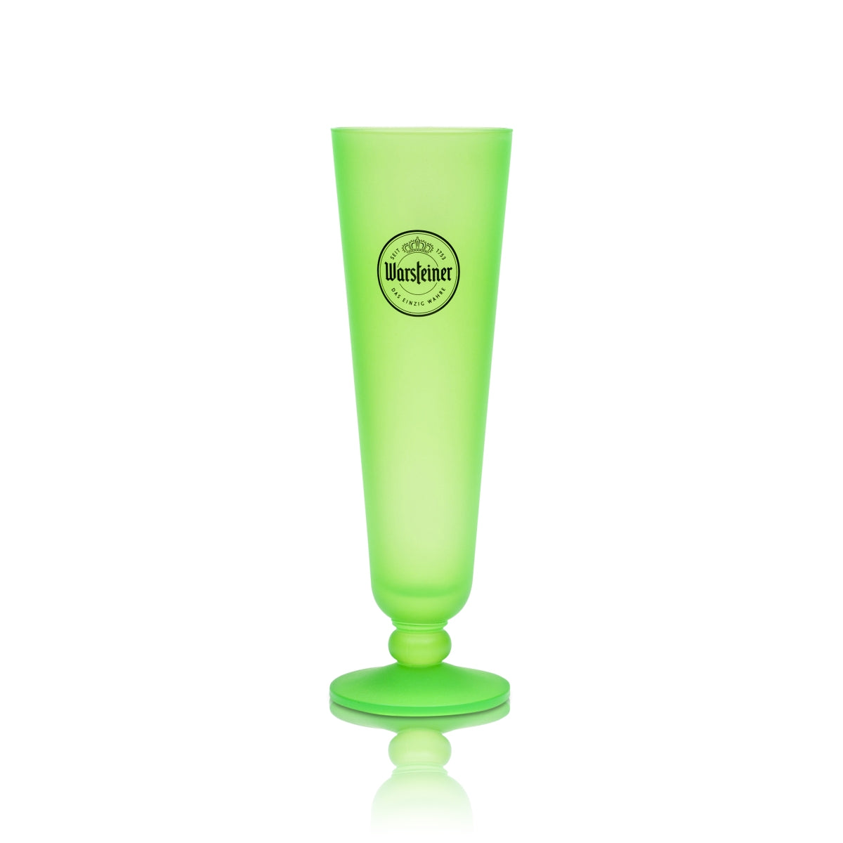 Warsteiner Bier Glas 0,2l Neon Tulpe Exklusiv grün Pokal CSD Gläser Pride Beer – Ansicht 2
