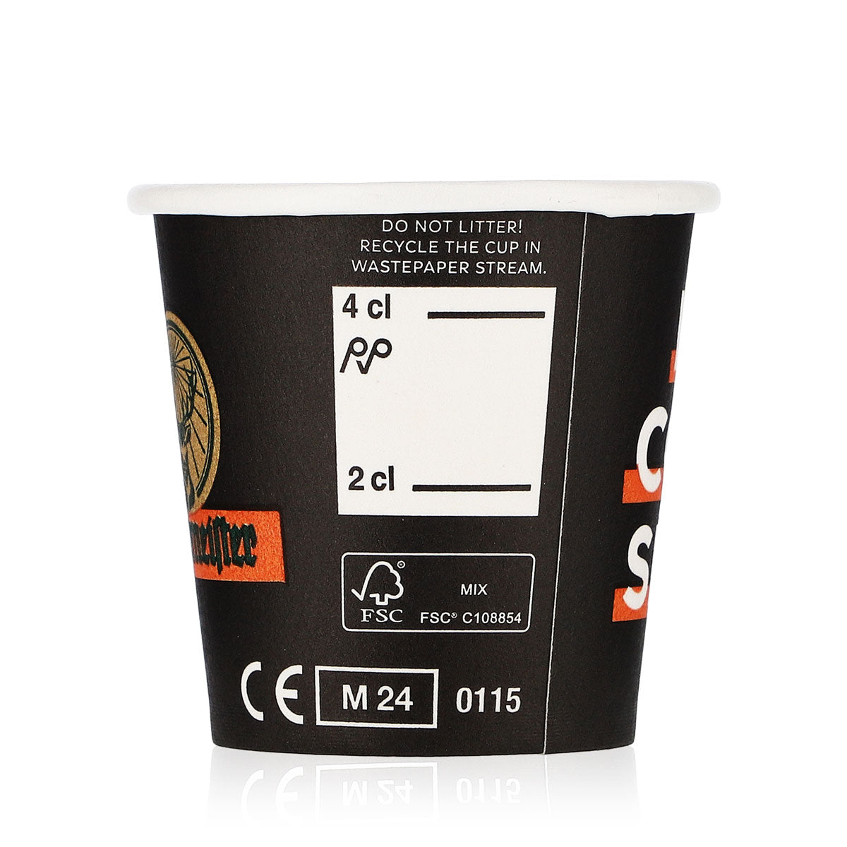 40x Jägermeister Likör Shotglas Stamper Kurzer 2cl/4cl Einweg Pappbecher – Ansicht 4