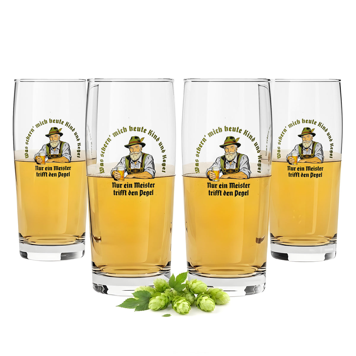4x Sipply Bierglas SETTING THE TABLE Meister 0,5l - Der Social-Media-Trend