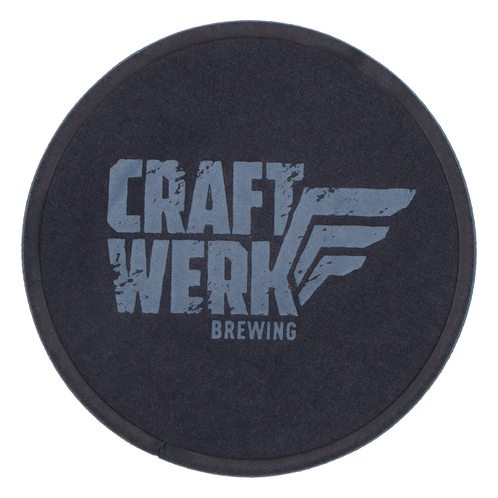 500x Craftwerk Bier Untersetzer Glasuntersetzer Schwarz Rund