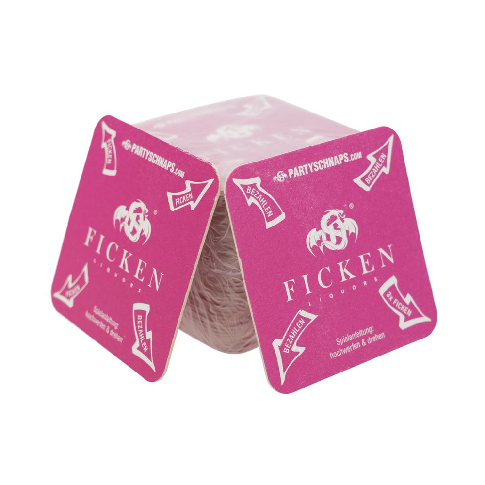 50x Ficken Untersetzer Bierdeckel Tropfschutz Coaster Pink Party Schnaps