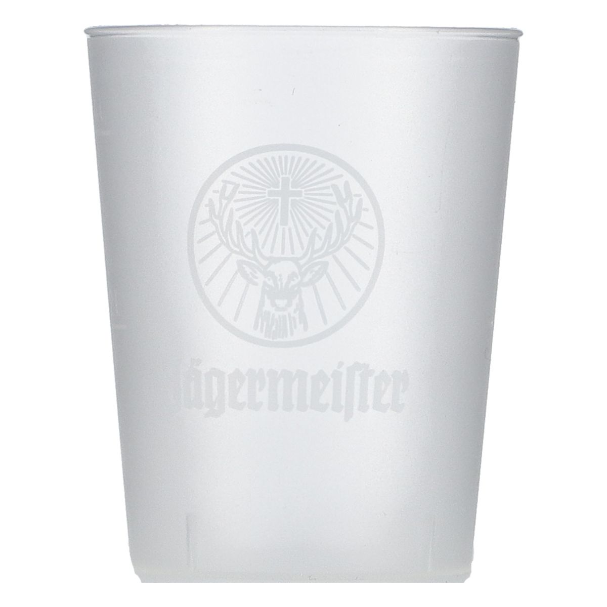 50x Jägermeister Shotglas 5cl Kunststoff Plastik Mehrweg Kurze Becher Set – Ansicht 2