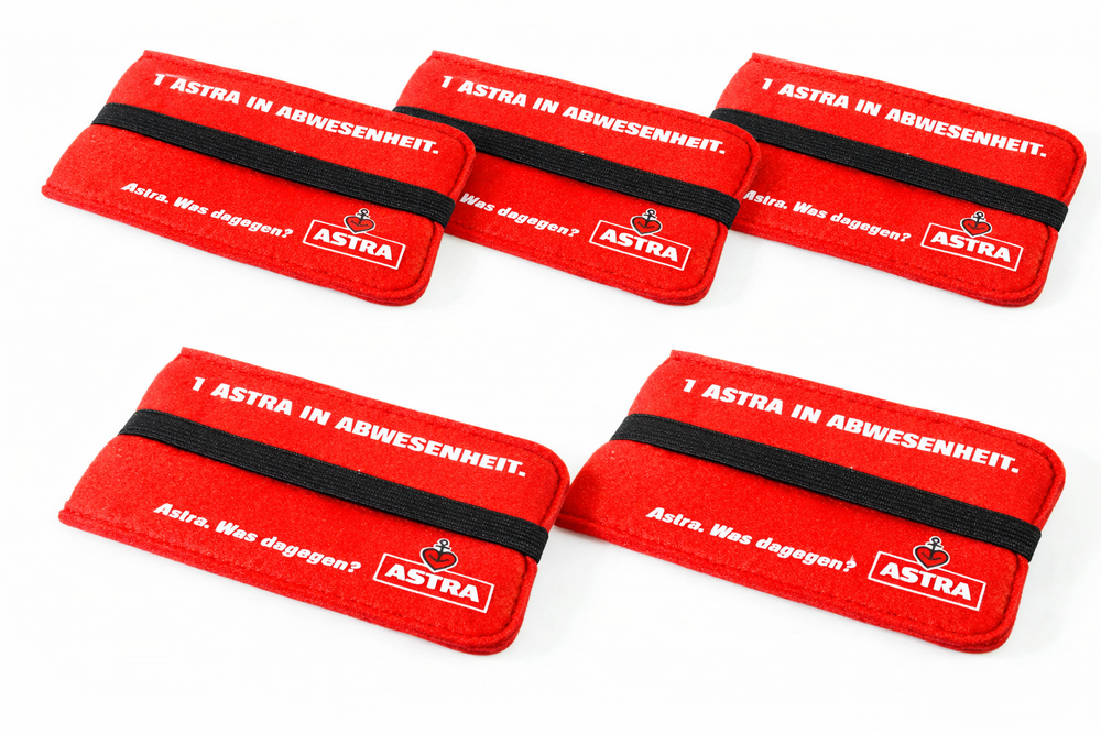 5x Astra Bier Handytasche Schutztasche Handyhülle Cover "Labertasche"