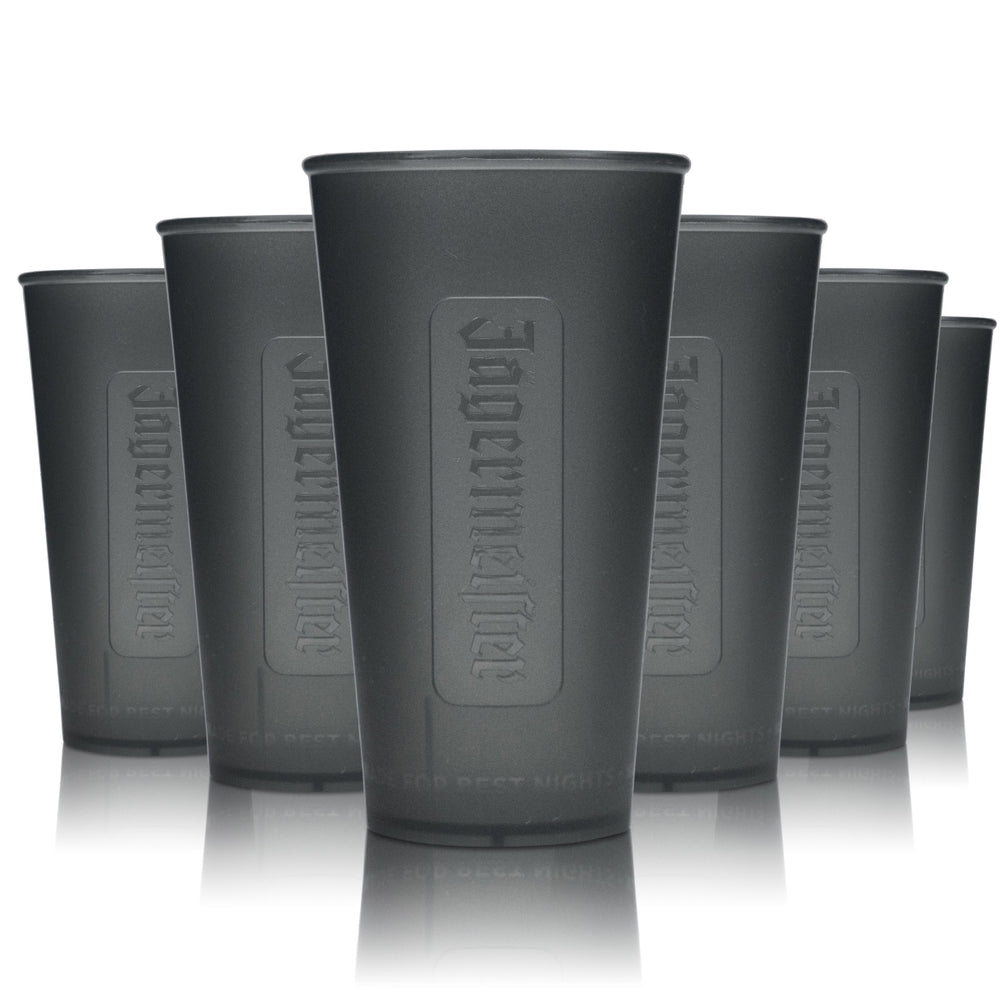 5x Jägermeister Glas 0,3l Mehrweg Hartplastik Becher Longdrink Cocktail Gläser