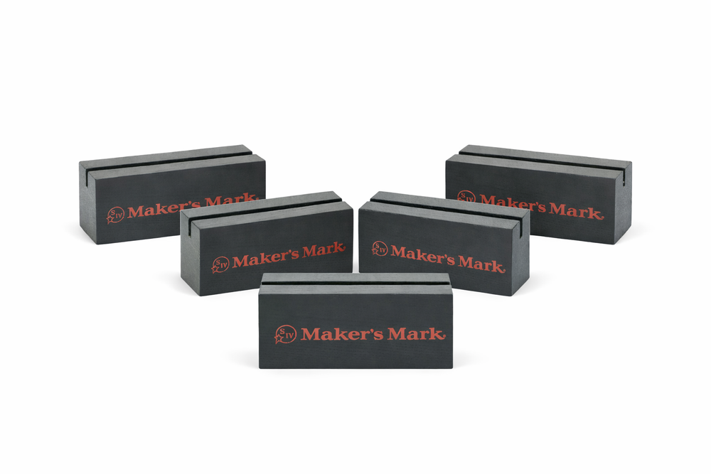 5x Makers Mark Tischaufsteller Menü Speisne Getränke Karten Halter Gastro Bar Café