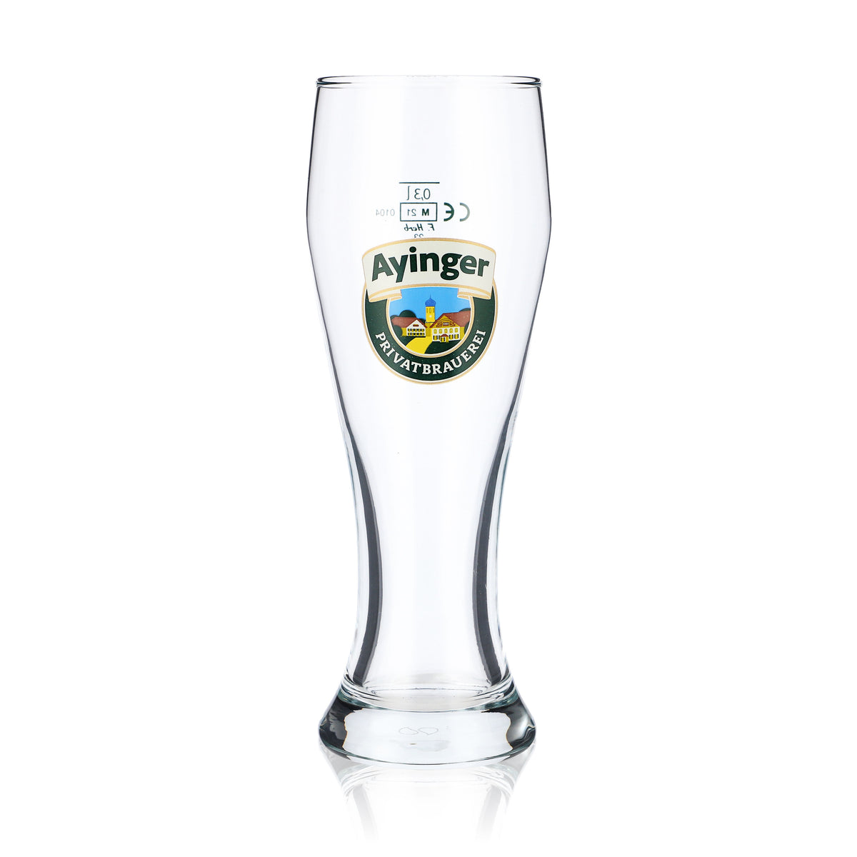 6 Ayinger Bier Glas 0,3l Weißbierglas neu – Ansicht 2