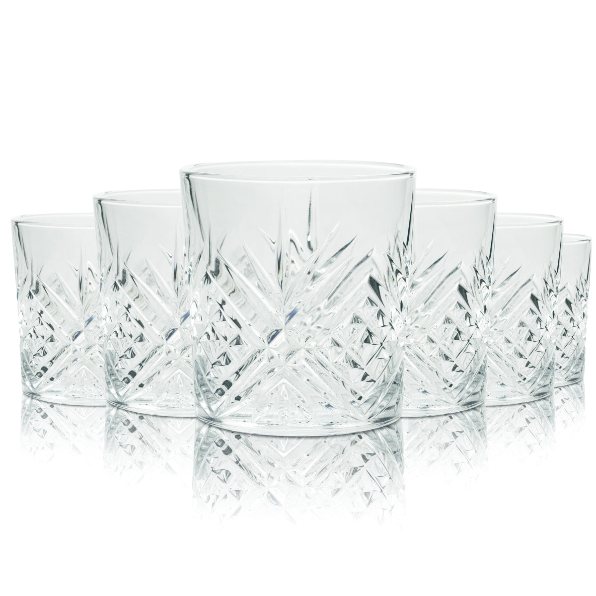 6 Redemption Whiskey Glas 0,2l Tumbler mit Relief neu