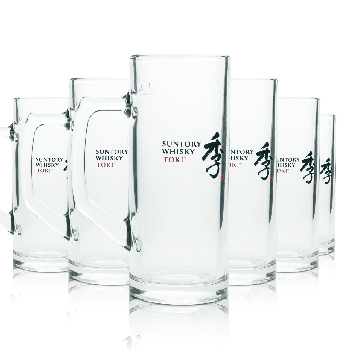 6 Suntory Toki Whiskey Glas 0,3l Krug neu