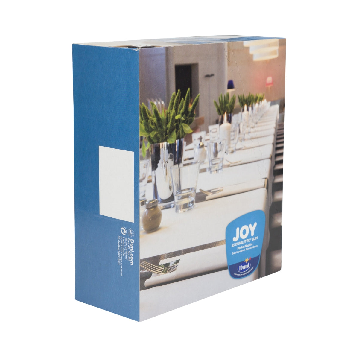65x Metaxa Weinbrand Bestecktaschen mit Servietten blau Gastro Tisch Stoffoptik – Ansicht 3