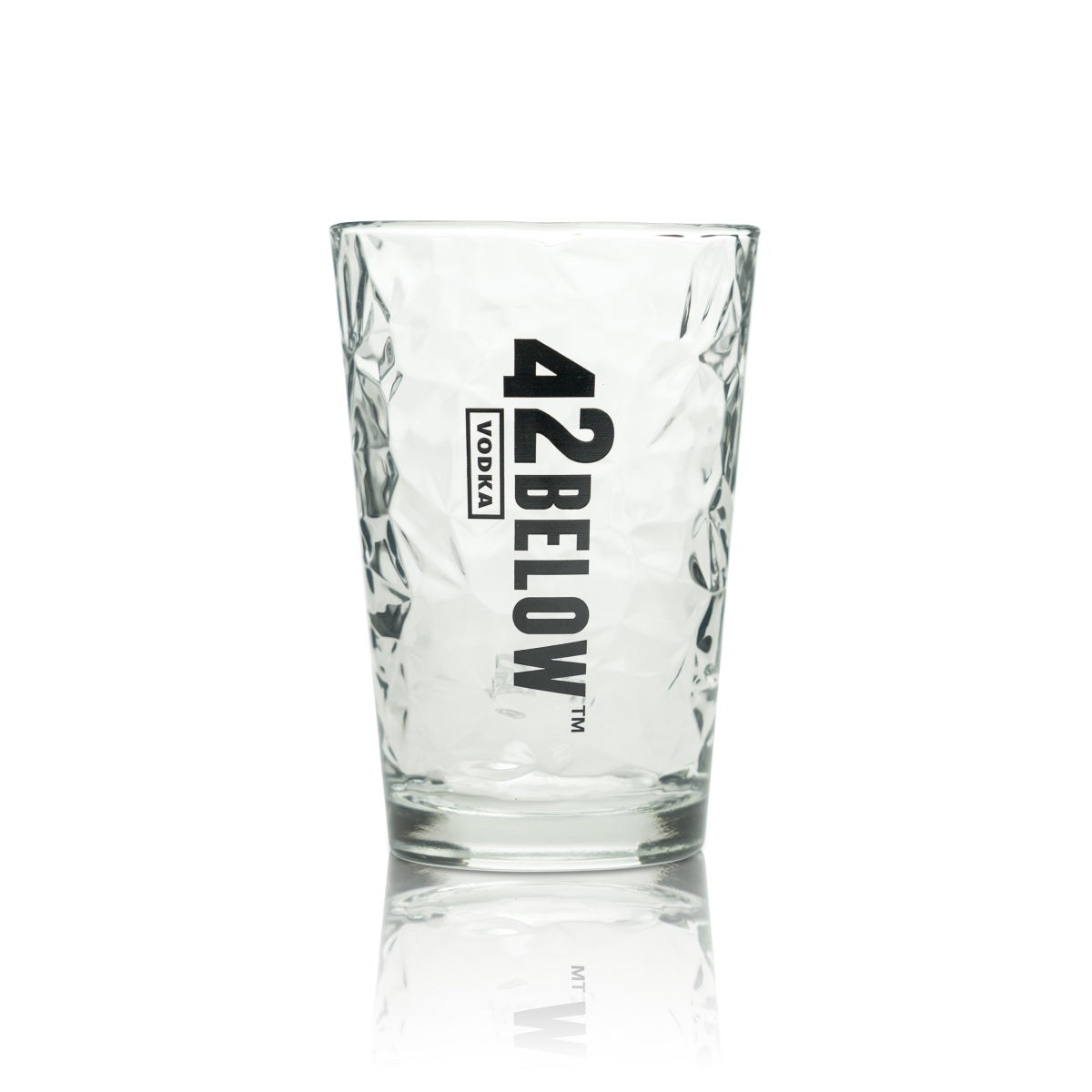 6x 42 Below Vodka Glas 0,4l Longdrink Gläser Relief Kontur Cocktail Tumbler Ice – Ansicht 2