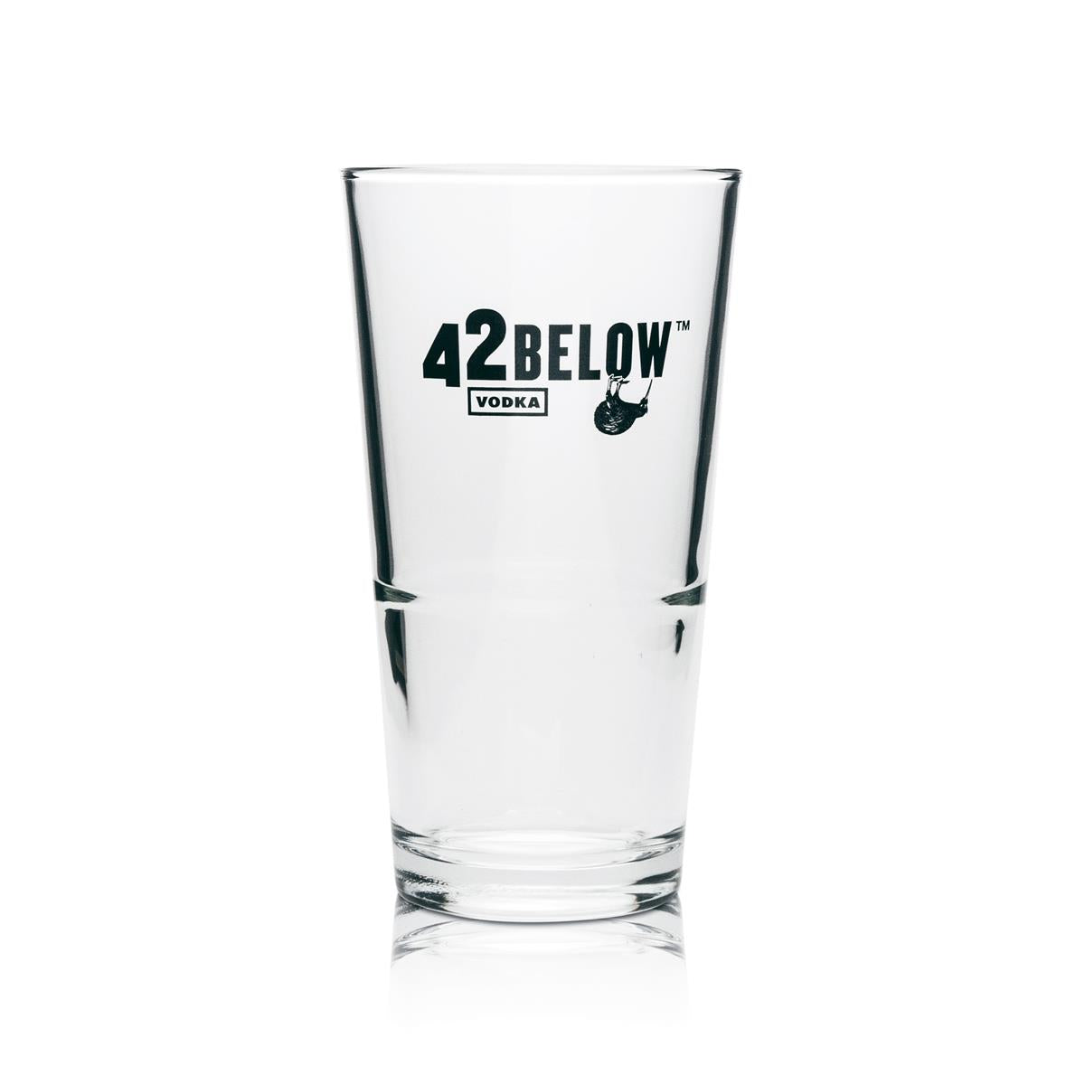 6x 42Below Vodka Glas Longdrink stapelbar – Ansicht 2