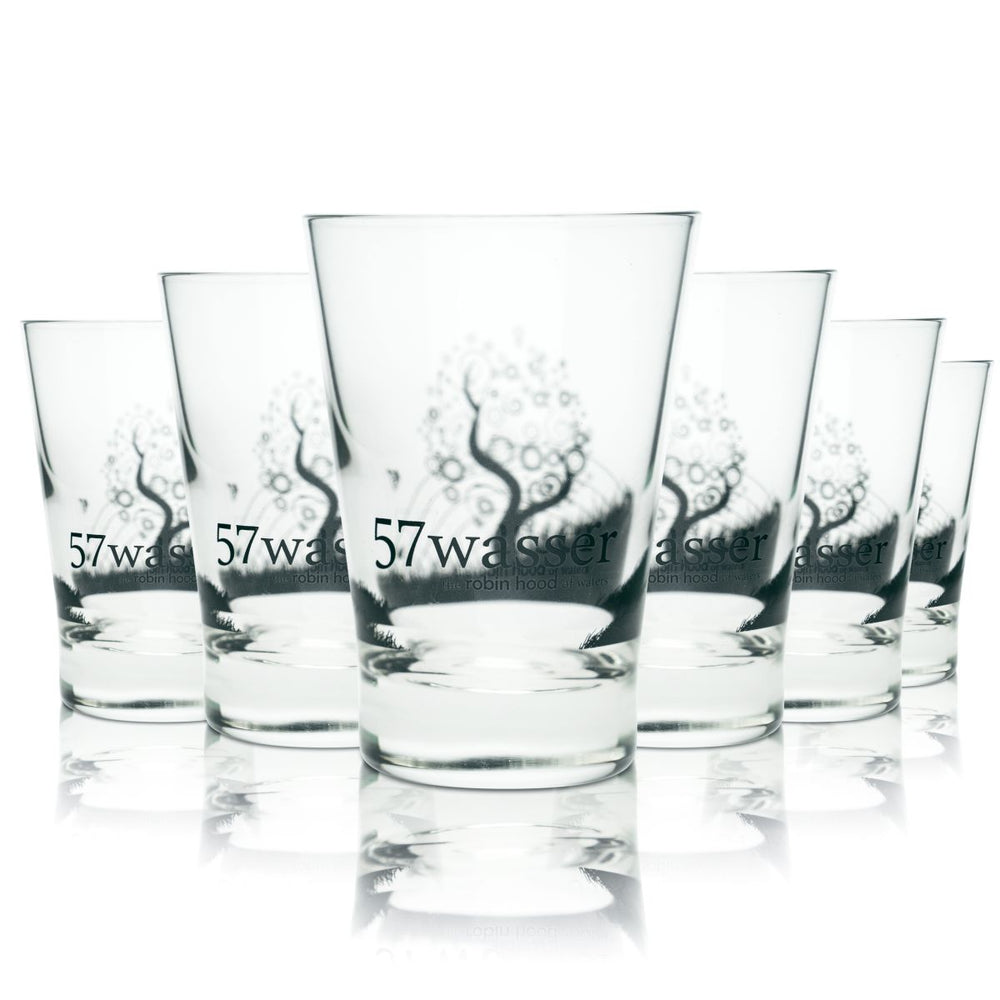 6x 57Wasser Glas 0,21l Mineralwasser Gläser Set Sprudel Soda Saft Limo Softdrink