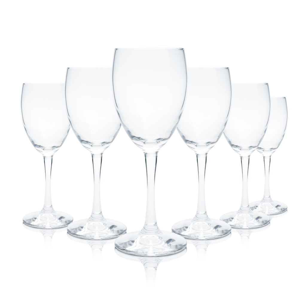 6x 57Wasser Glas 0,2l Kelchglas Mineralwasser Sprudel Saft Gläser Set Gastro