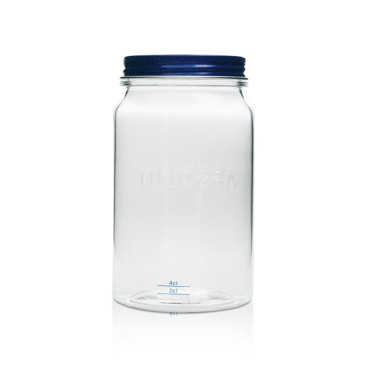 6x Absolut Kunststoffbecher Glas 0,57l Plastik Mason Jar Henkelglas Deckel – Ansicht 3