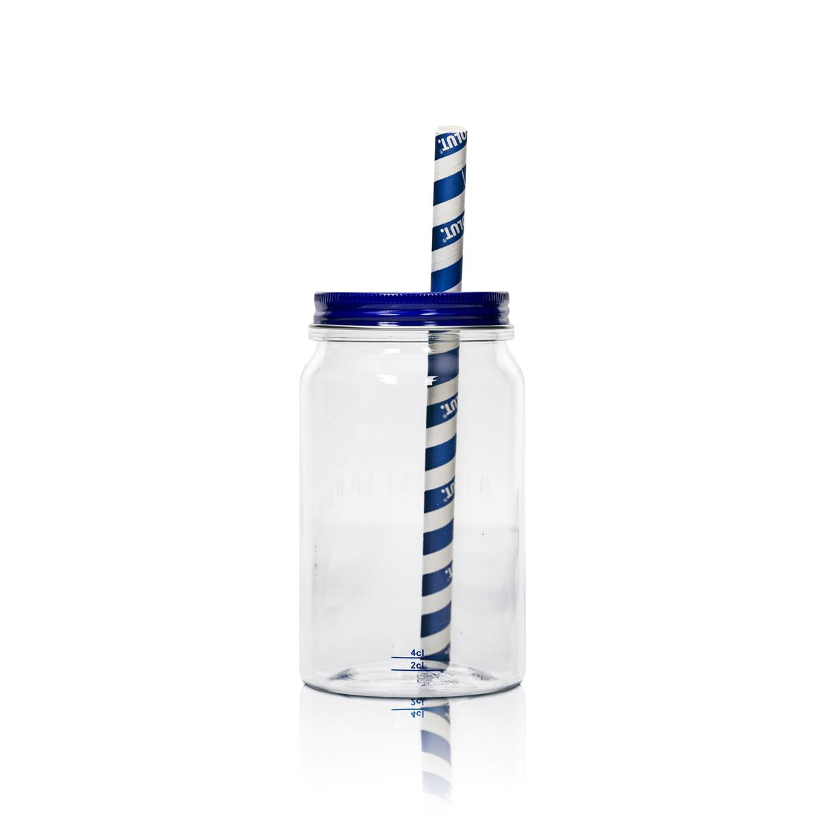 6x Absolut Vodka Glas Plastik Becher mit Deckel – Ansicht 4