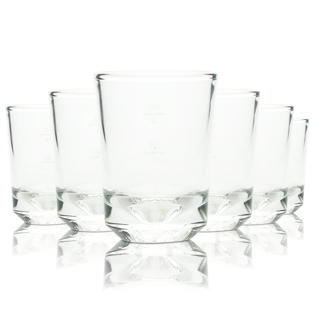 6x Absolut Wodka Glas 4cl Grcic Shot Gläser Kurze Schnaps Stamper Gastro Eiche