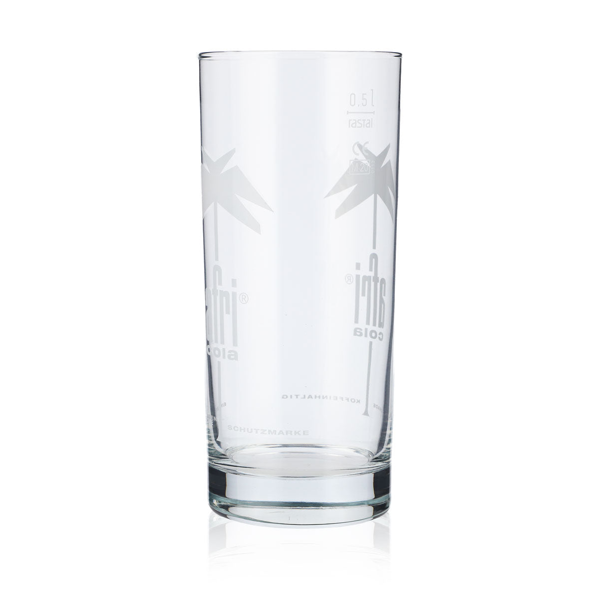 6x Afri Cola Softdrink Glas 0,5l Colagläser Limoglas Weißes Logo – Ansicht 6