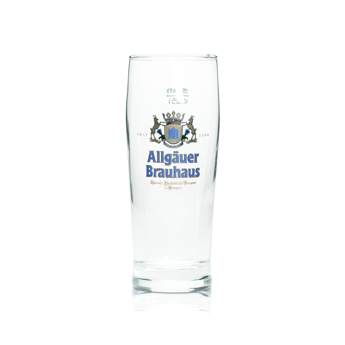 6x Allgäuer Brauhaus Bier Glas 0,25l Becher Weißbier Willi Brauerei Gläser Bar – Ansicht 2
