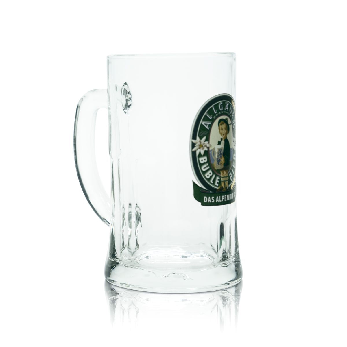 6x Allgäuer Büble Bierglas 0,5l Bierkrug Henkelgläser Humpen Seidel Brauerei – Ansicht 3