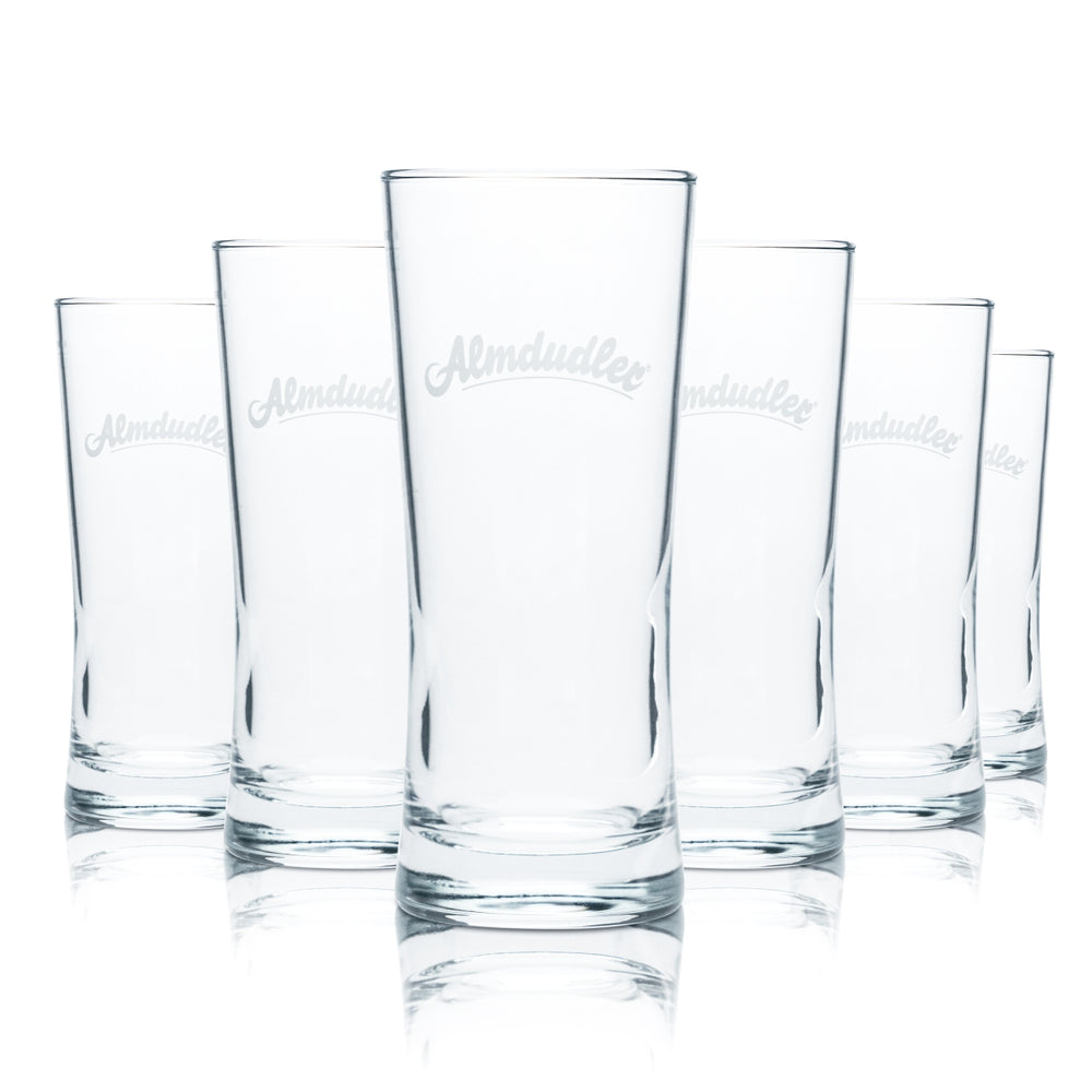 6x Almdudler Glas 0,25l Becher Limo Softdrink Gläser Gastro Österreich Apres Ski