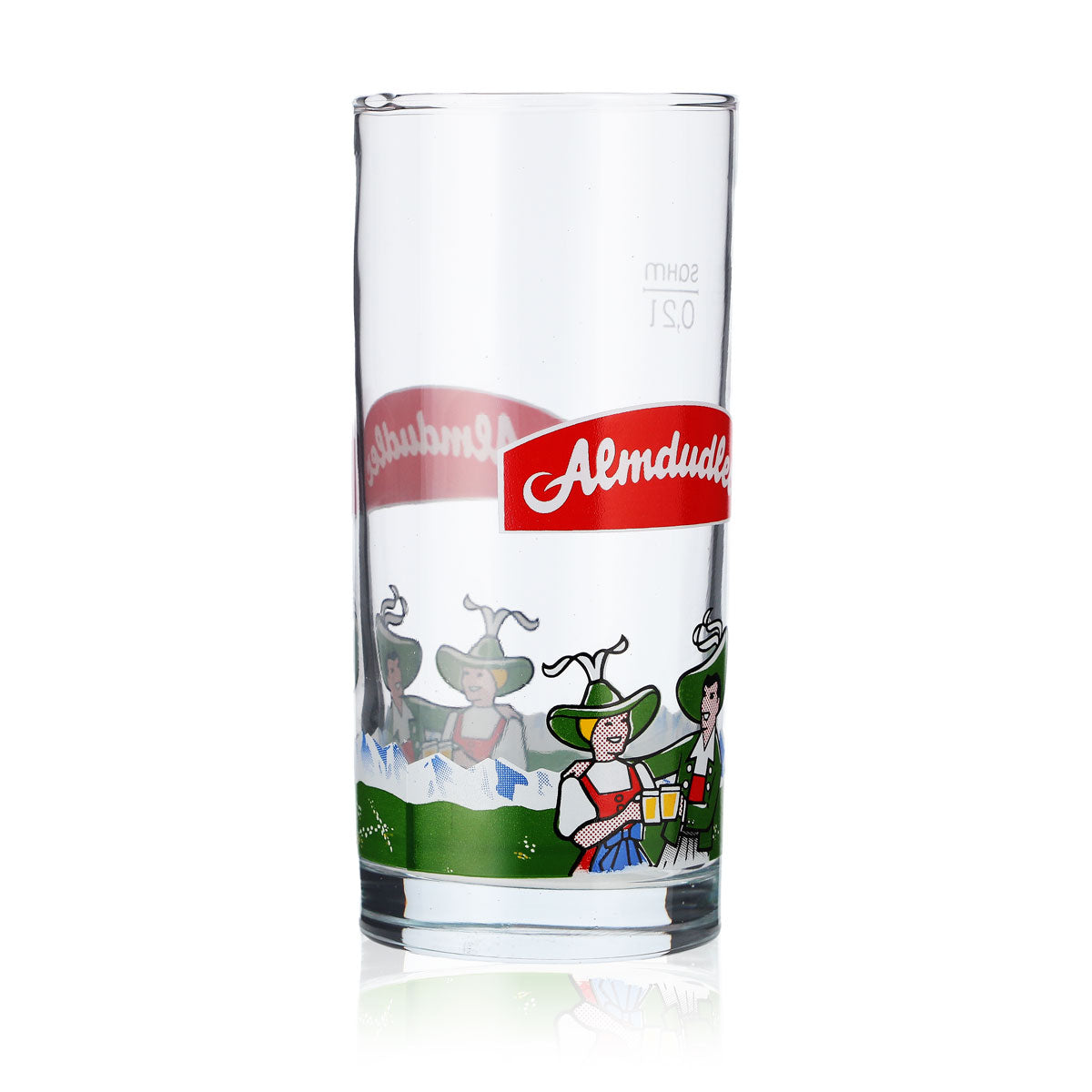 6x Almdudler Softdrink Glas Limoglas Gläser 0,2l Becher Sahm – Ansicht 3