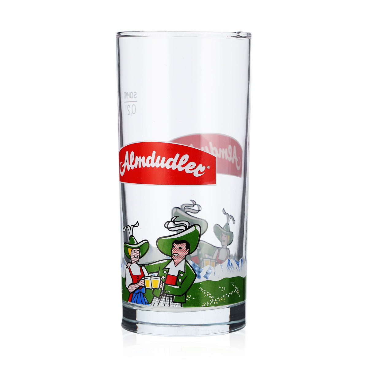 6x Almdudler Softdrink Glas Limoglas Gläser 0,2l Becher Sahm – Ansicht 4