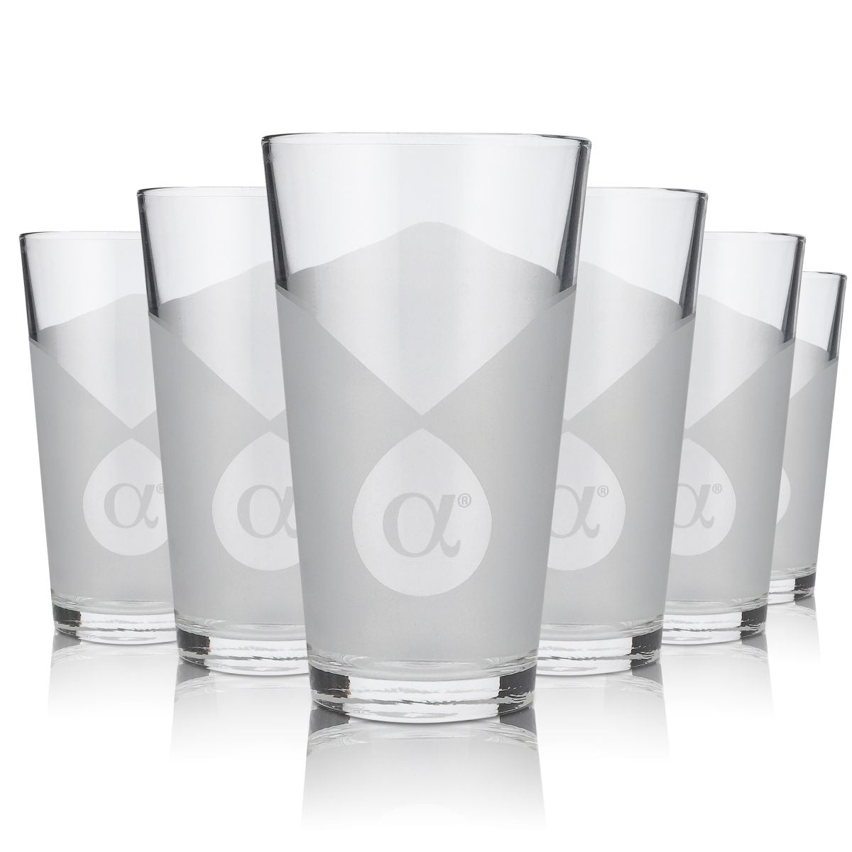 6x Alpha Noble Glas 0,4l Longdrinkglas Willi Becher Gläser Set Vodka Longdrink