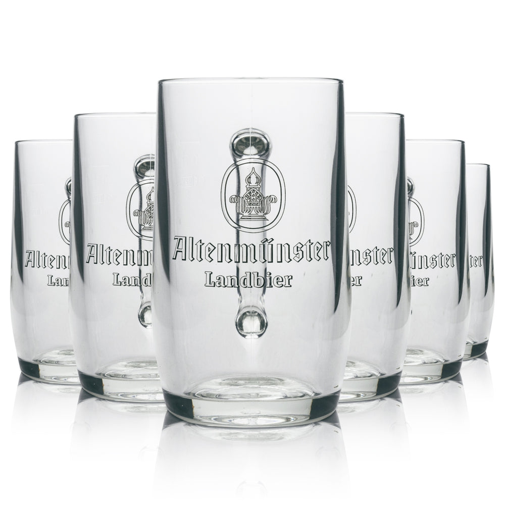 6x Altenmünster Bier Glas Krug einzeln verpackt 0,5l Sahm