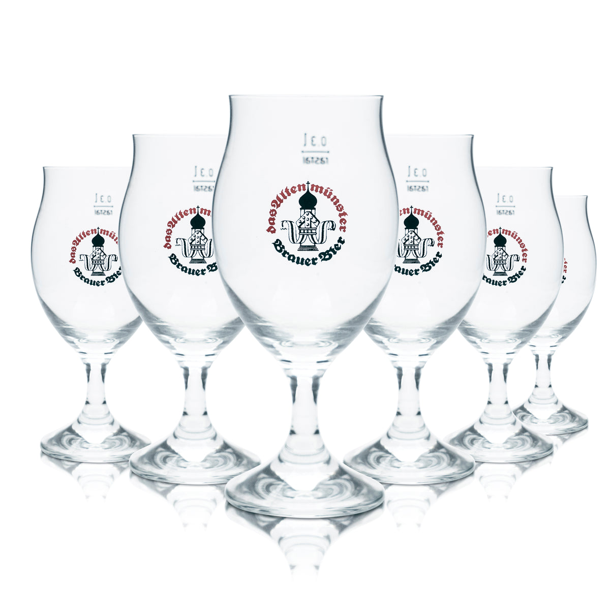 6x Altenmünster Glas 0,3l Bier Pokal Tulpe Kelch Gläser Brauerei Gastro Geeicht – Ansicht 4