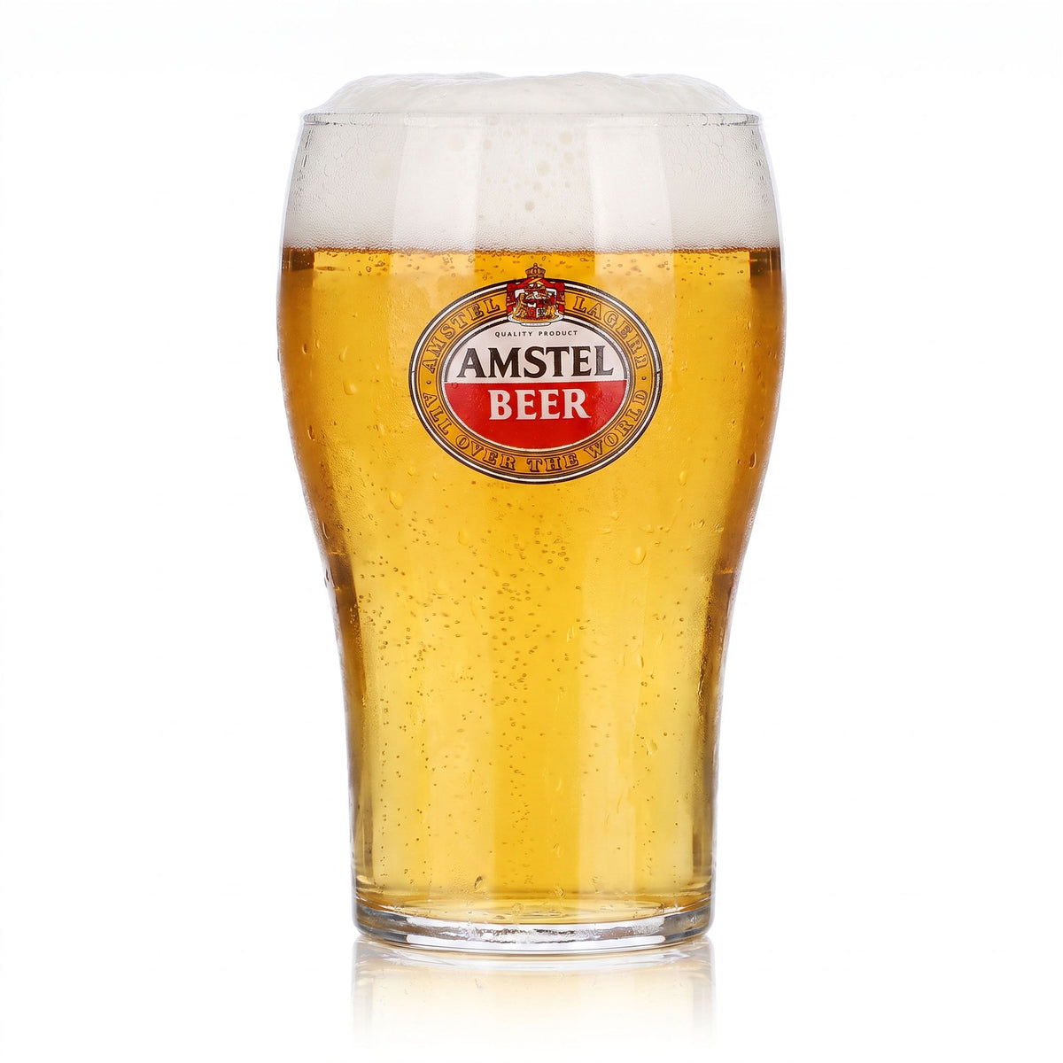 6x Amstel Bier Glas 0,3l Becher Bierglas Willibecher Biergläser Tulpe (6er Set) – Ansicht 2