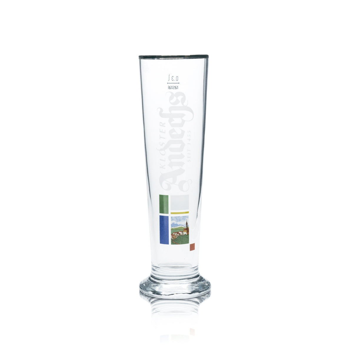 6x Andechs Bier Glas 0,3l Stange Becher Pokal Gläser Kloster Brauerei Gastro Bar – Ansicht 2