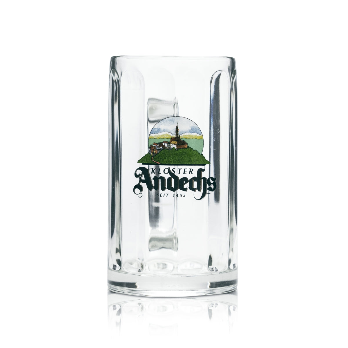 6x Andechs Bier Glas 0,4l Krug Humpen Seidel Kontur Gläser Brauerei Gastro Beer – Ansicht 2