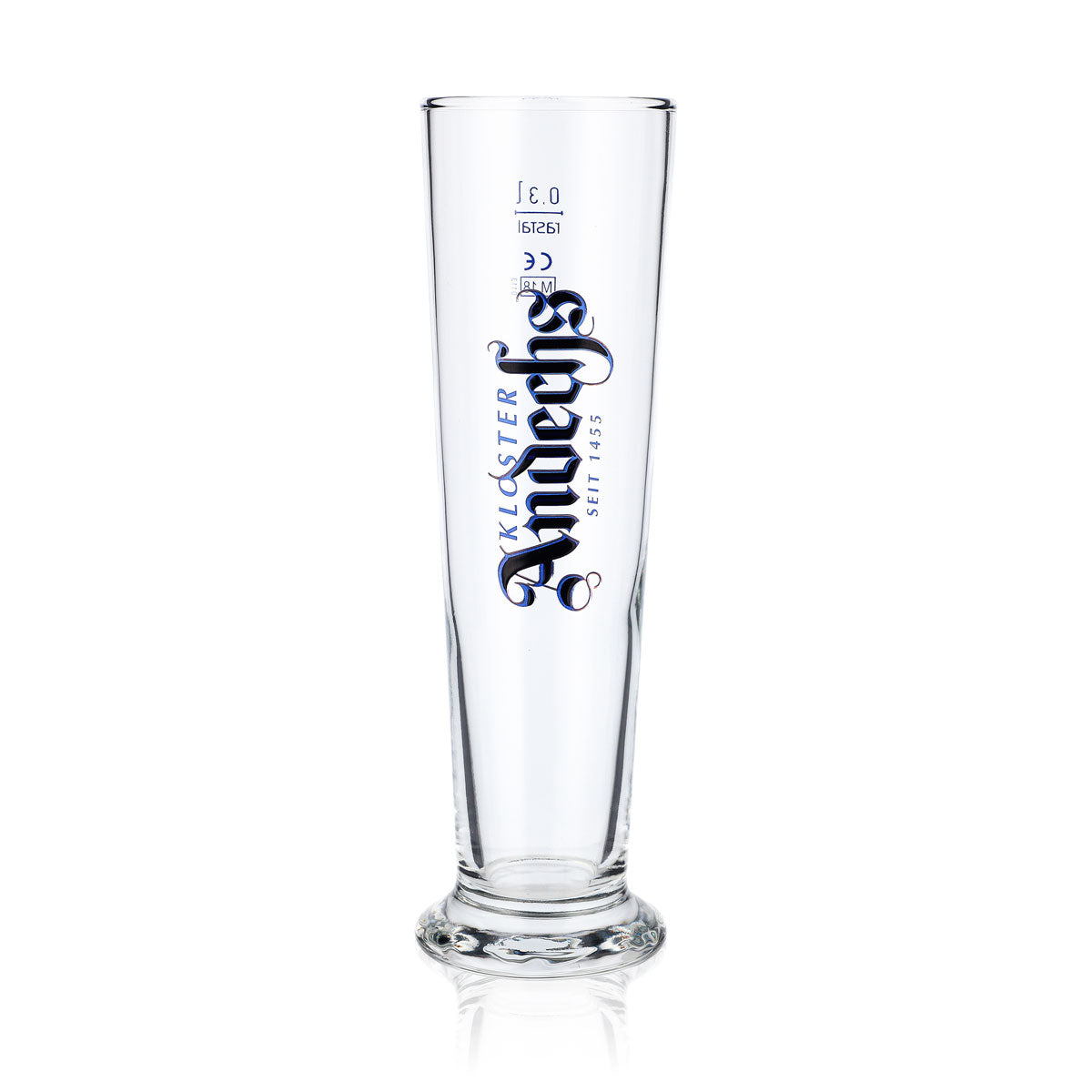 6x Andechs Bierglas 0,3l Biergläser Pokalglas Logo Senkrecht – Ansicht 2